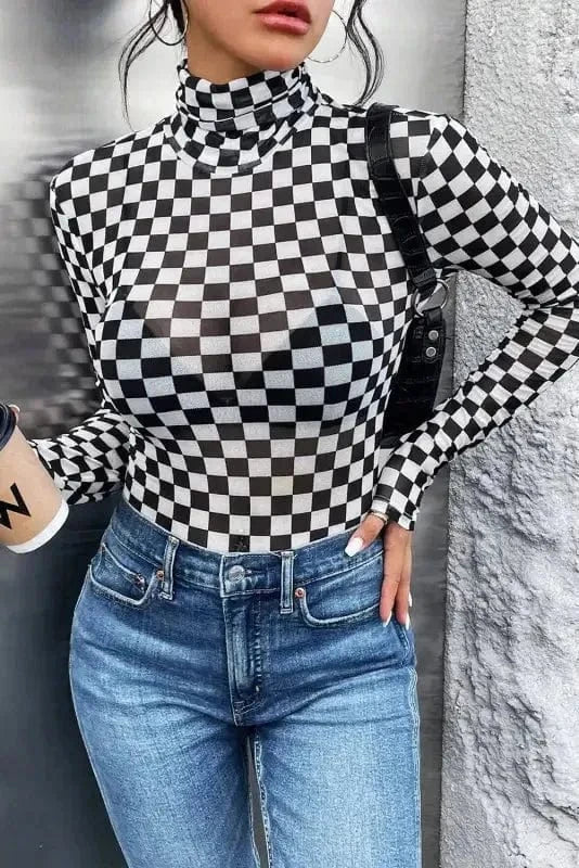Bodysuits Squared Elegance Bodysuit