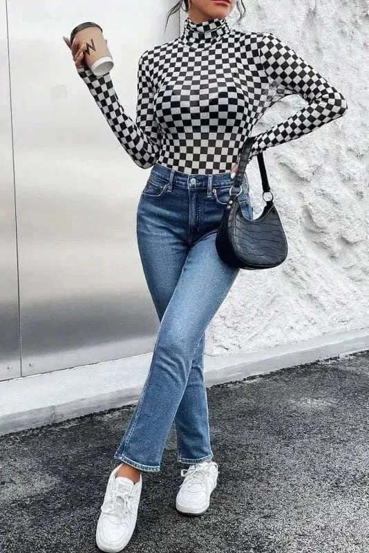 Bodysuits Squared Elegance Bodysuit