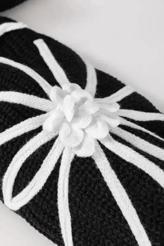 Cardigans Black Duster Cardigan - Flower Embroidered Open Front