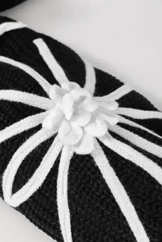 Cardigans Black Duster Cardigan - Flower Embroidered Open Front