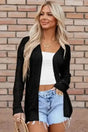 Cardigans Black / S / 100%Acrylic Lattice Luxe Cardigan