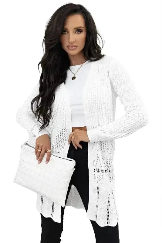 Cardigans Bohemian Braid Crochet Cardigan