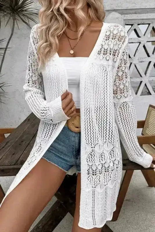 Cardigans Bohemian Braid Crochet Cardigan