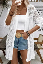 Cardigans Bohemian Braid Crochet Cardigan