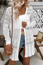 Cardigans Bohemian Braid Crochet Cardigan