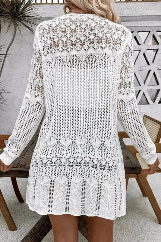 Cardigans Bohemian Braid Crochet Cardigan