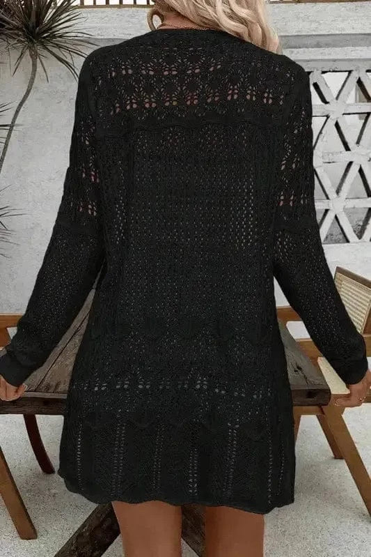 Cardigans Bohemian Braid Crochet Cardigan