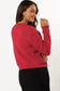 Cardigans Bow Buttons Cardigan - Grey Ribbed Knit