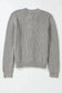 Cardigans Bow Buttons Cardigan - Grey Ribbed Knit