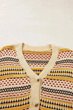 Cardigans Buttoned Cropped Cardigan