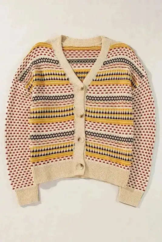 Cardigans Buttoned Cropped Cardigan
