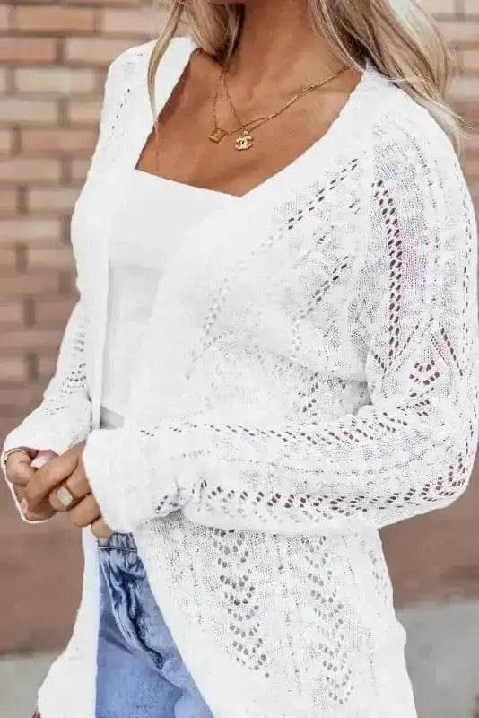 Cardigans Cloud Embrace Open Knit Cardigan