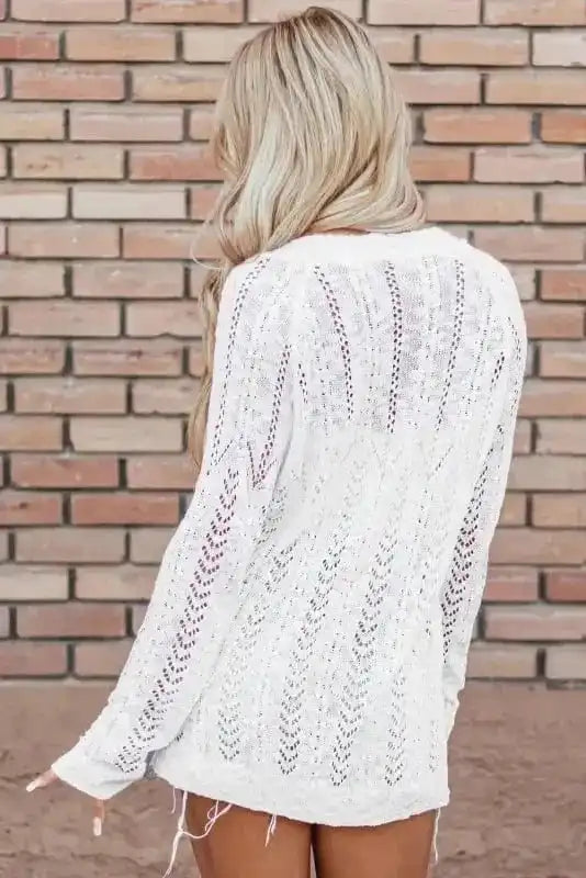 Cardigans Cloud Embrace Open Knit Cardigan