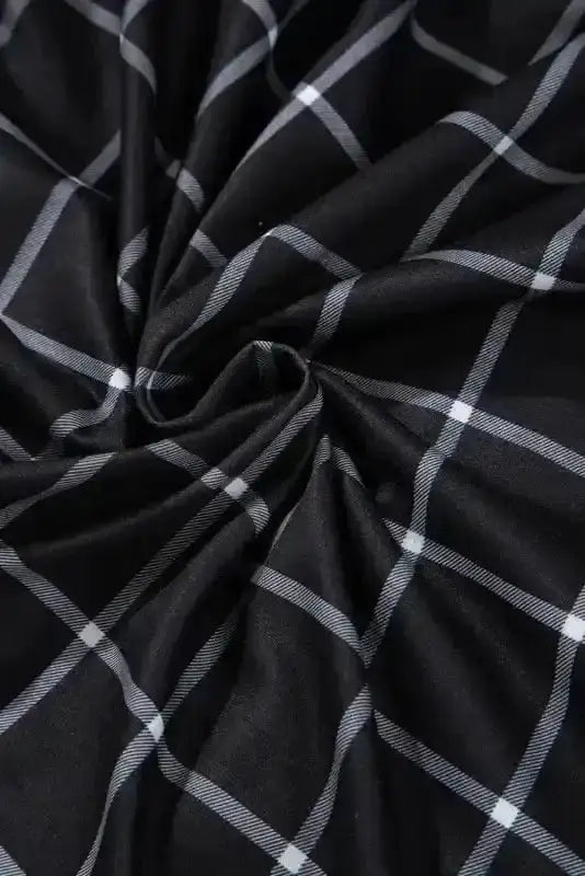 Cardigans Cozy Pocketed Plaid Cardigan
