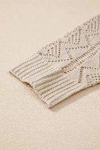 Cardigans Elegant Eggshell Cable Cardigan