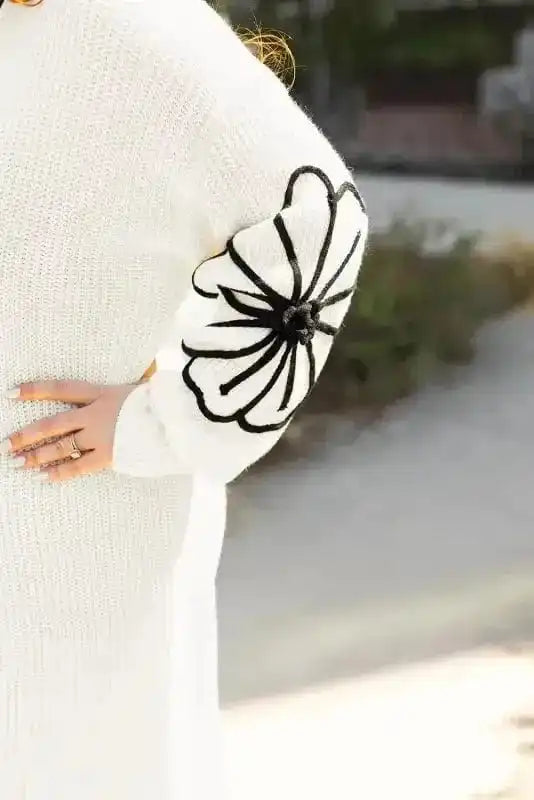 Cardigans Embroidered Elegance Duster Cardigan