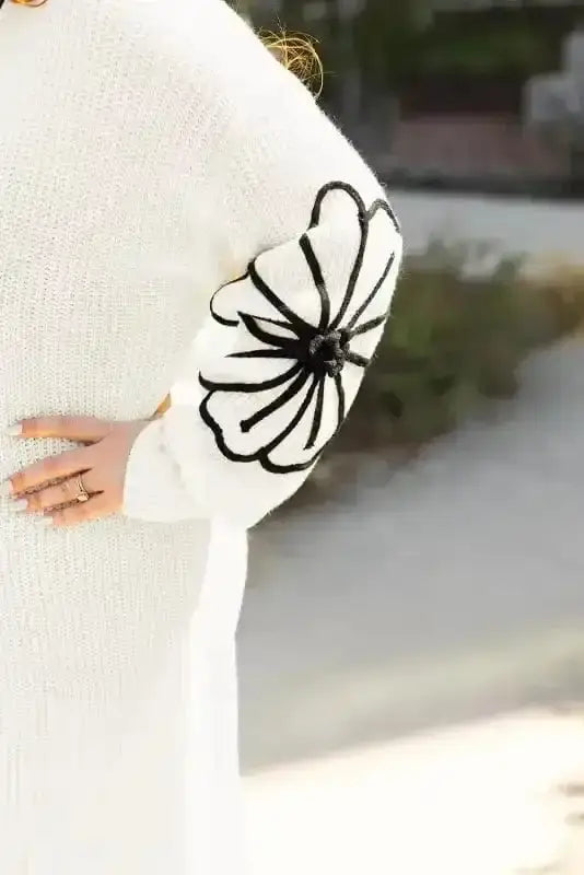 Cardigans Embroidered Elegance Duster Cardigan