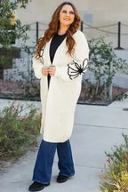 Cardigans Embroidered Elegance Duster Cardigan