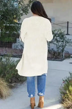 Cardigans Embroidered Elegance Duster Cardigan