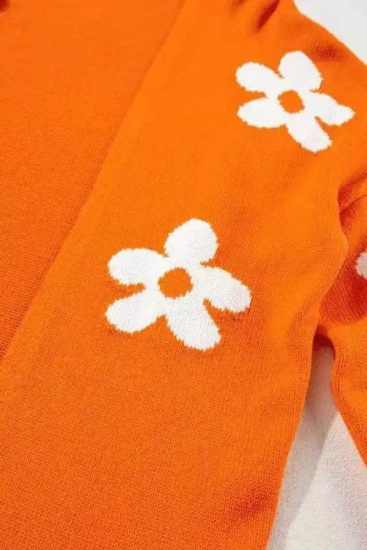 Cardigans Floral Loose Open Cardigan