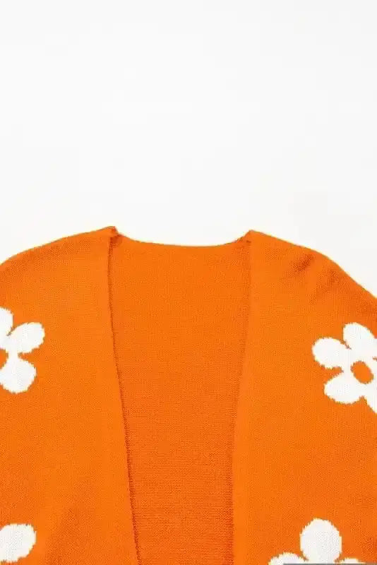 Cardigans Floral Loose Open Cardigan