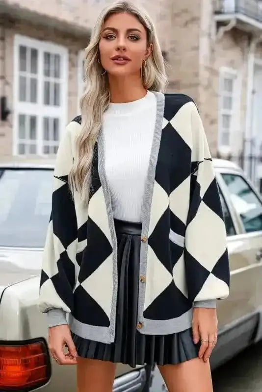 Cardigans Jet Set Contrast Cardigan