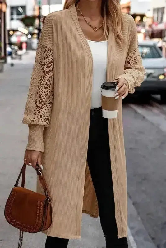 Cardigans Lace Unraveled Duster Cardigan