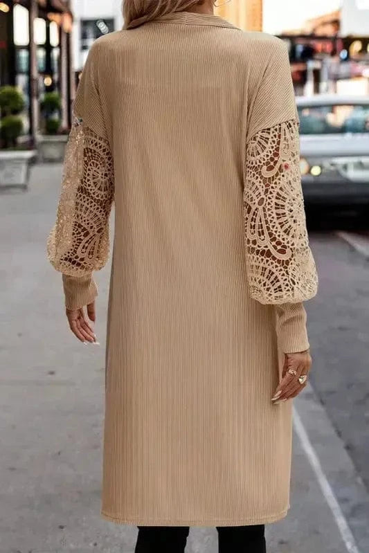 Cardigans Lace Unraveled Duster Cardigan