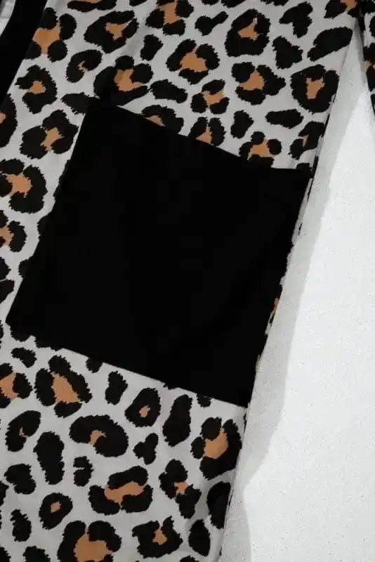 Cardigans Leopard Finesse Open Front Cardigan