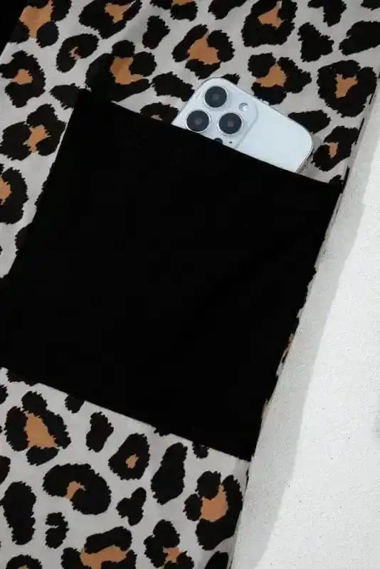 Cardigans Leopard Finesse Open Front Cardigan