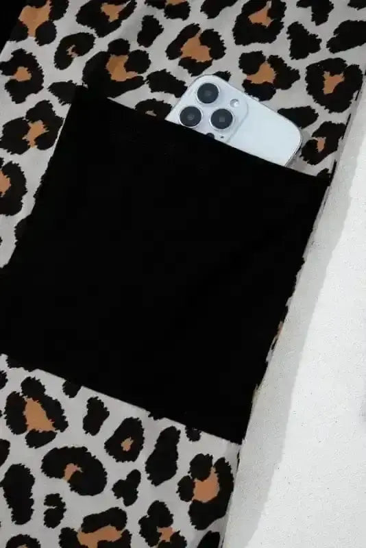 Cardigans Leopard Finesse Open Front Cardigan