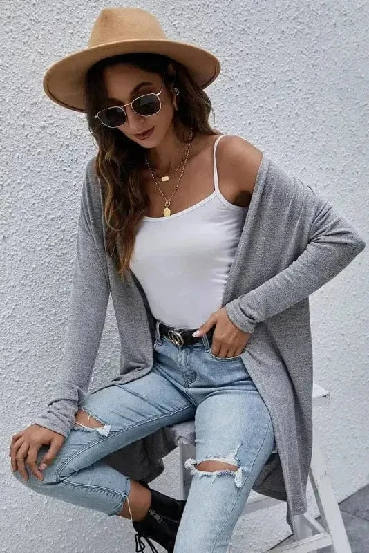 Cardigans Loft Layer Open Front Cardigan – Lightweight, Oversized, Boho Chic