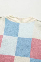 Cardigans Monochrome Mosaic Slouch Cardigan