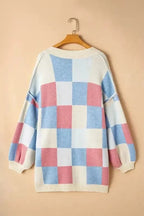 Cardigans Monochrome Mosaic Slouch Cardigan