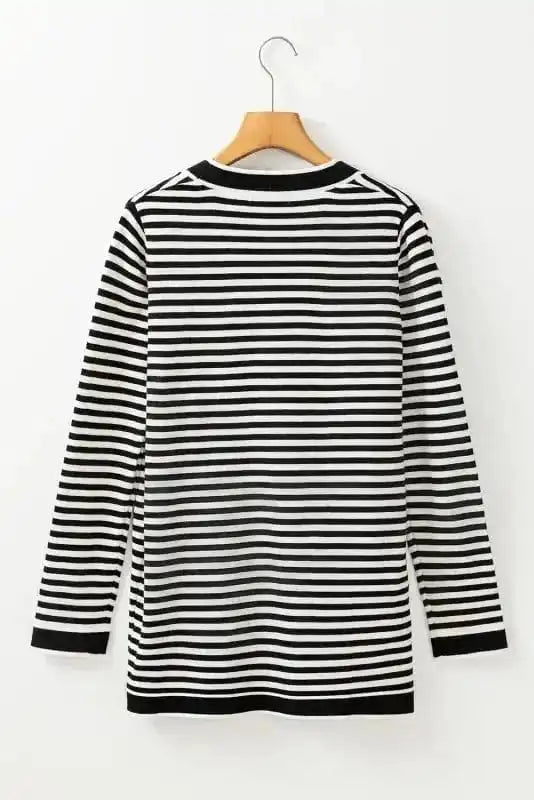 Cardigans Onyx Stripe Longline Cardigan