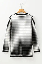 Cardigans Onyx Stripe Longline Cardigan