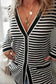 Cardigans Onyx Stripe Longline Cardigan