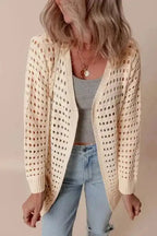 Cardigans Open Knit Duster Cardigan
