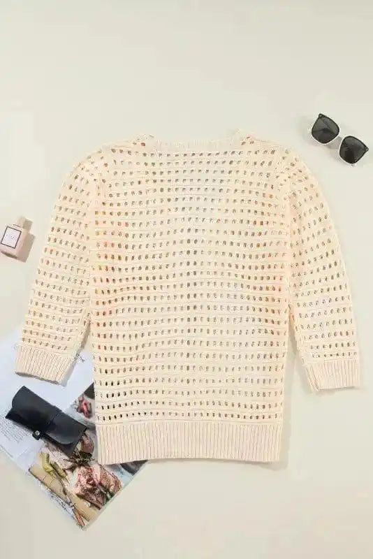 Cardigans Open Knit Duster Cardigan