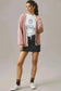 Cardigans Pink Cardigan - Contrast Trim Buttoned