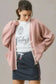 Cardigans Pink Cardigan - Contrast Trim Buttoned