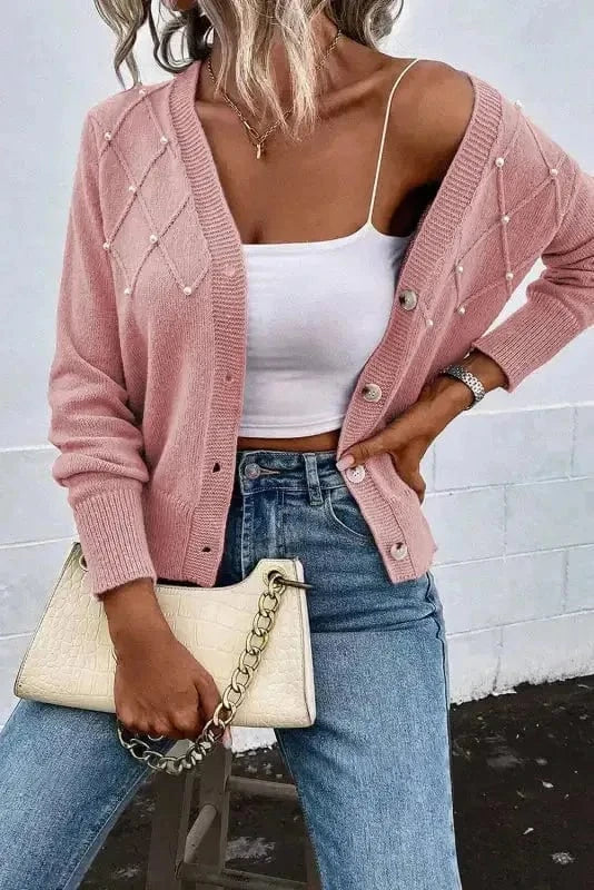 Cardigans Posh Pearl Button Cardigan
