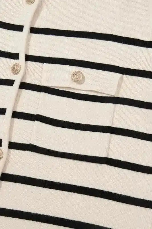 Cardigans Sable Stripe Button Cardigan
