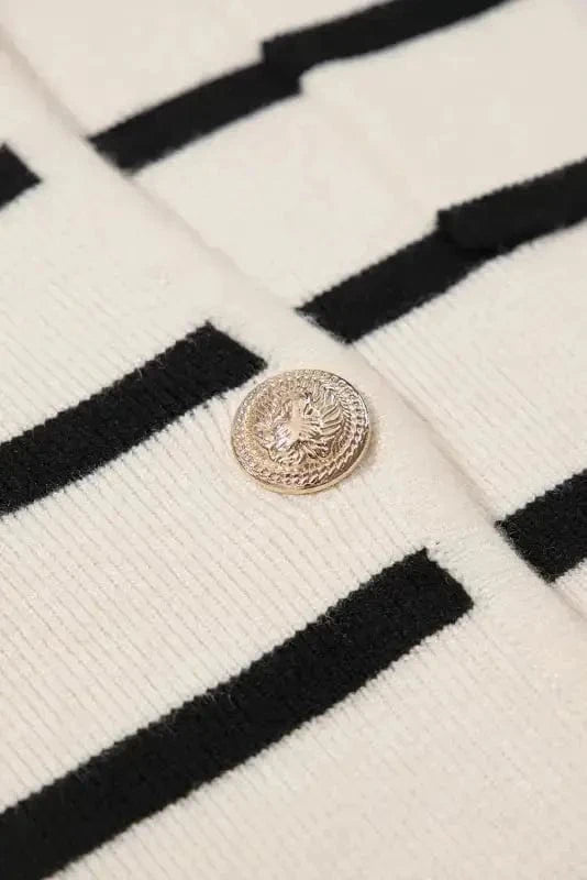 Cardigans Sable Stripe Button Cardigan