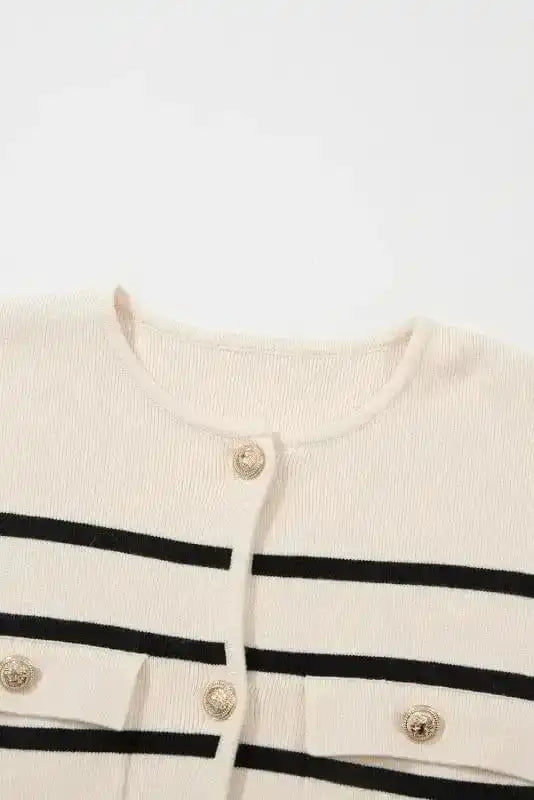 Cardigans Sable Stripe Button Cardigan