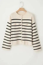 Cardigans Sable Stripe Button Cardigan