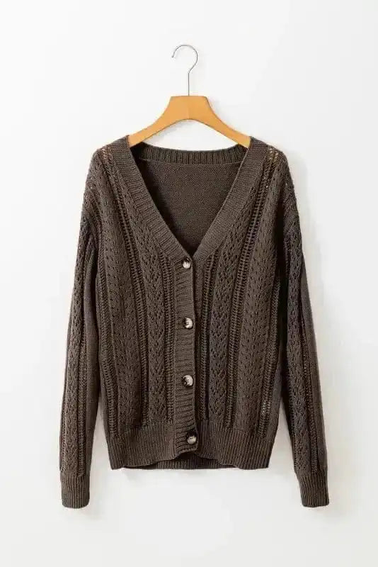 Cardigans Slouchy Knit Cardigan