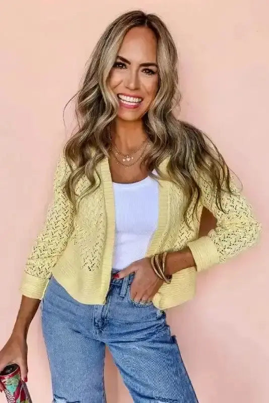 Cardigans Soft Elegance Pointelle Cardigan