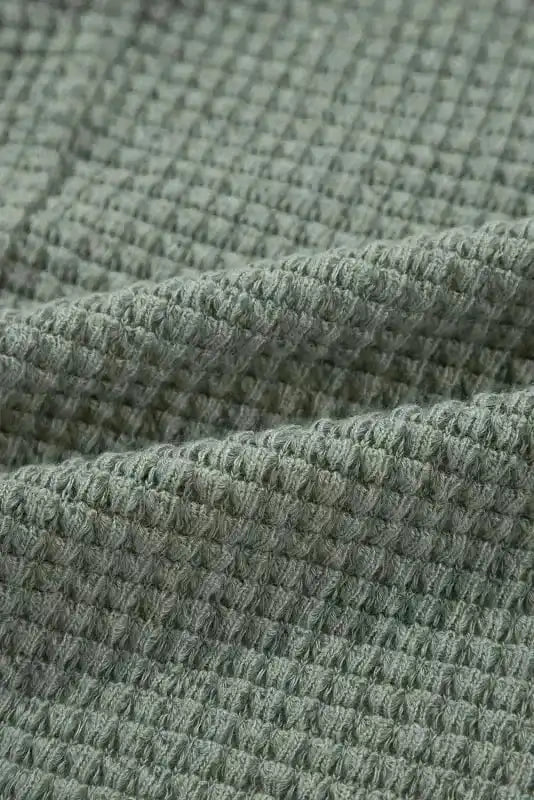 Cardigans Waffle Knit Open Front Cardigan