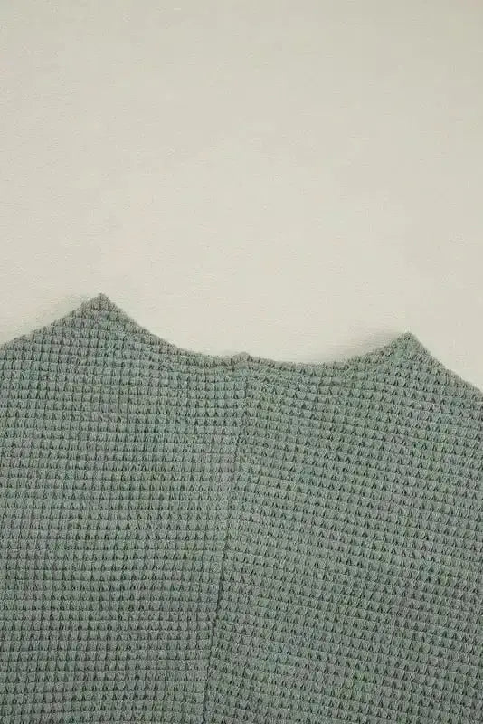 Cardigans Waffle Knit Open Front Cardigan